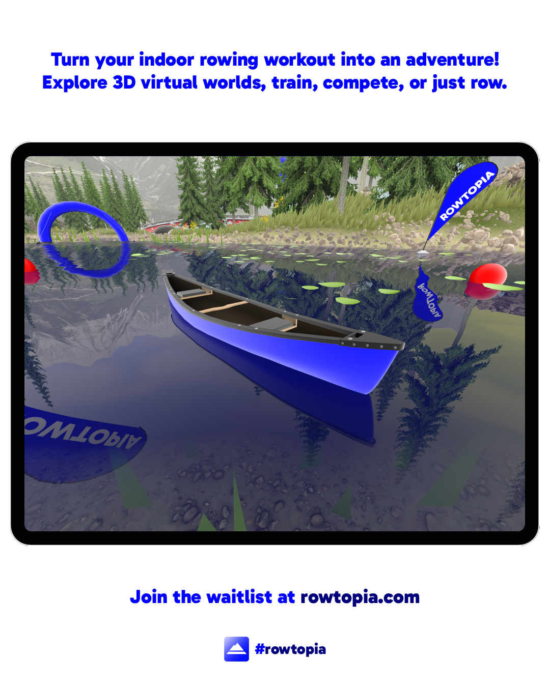 Rowtopia boat 3d model preview